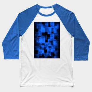 Abstract in Blue Baseball T-Shirt